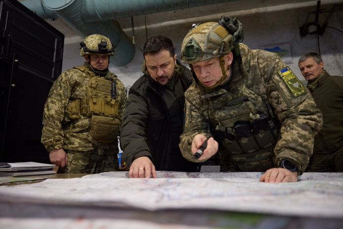 President Volodymyr Zelensky bezocht Koepjansk eind vorig jaar nog.