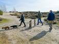 Voorlopig kan er niet meer gewandeld worden met de hond nu delen van het Hulshorsterzand de komende maanden zijn afgesloten voor het publiek.