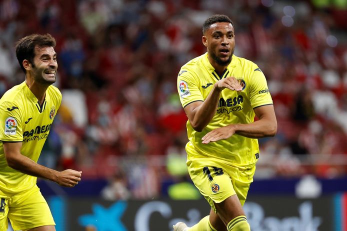 Arnaut Danjuma viert zijn eerste doelpunt voor Villarreal.