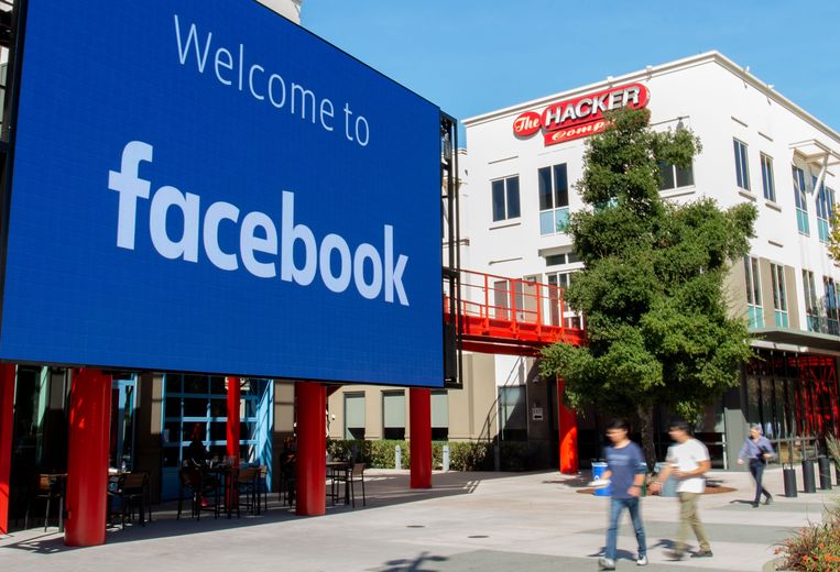 Het hoofdkantoor van Facebook in Menlo Park, Californië. Beeld AFP