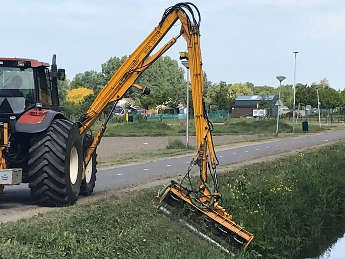 De maaier in Hellevoetsluis