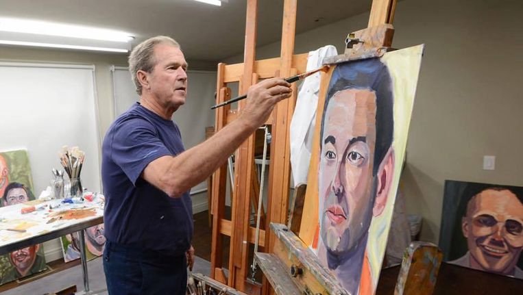 George in zijn atelier. Beeld epa