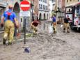 Het Oostenrijkse Hallein werd zwaar getroffen door het noodweer gisterenavond.