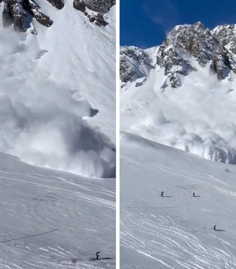 Impressionnante avalanche dans la station de Tignes