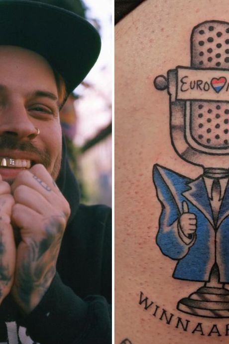 Influencer Yung Petsi zet tattoo van Joost Klein als winnaar songfestival: 'Ben echt zeker van m'n zaak’