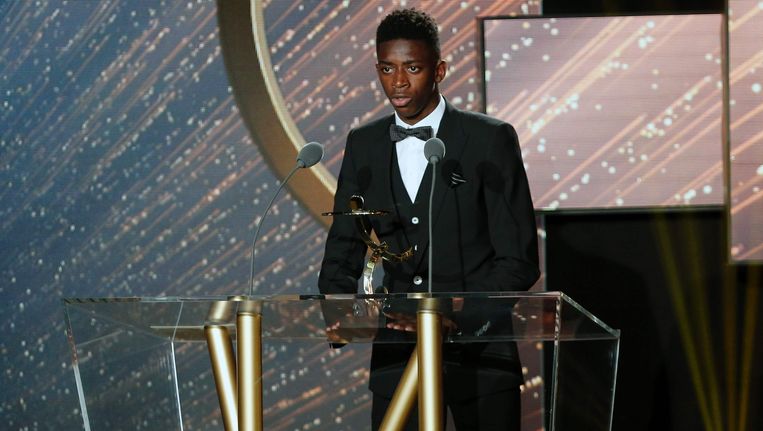 Ousmane Dembélé werd vorige week nog verkozen tot 'Belofte van het Jaar in de Ligue 1' Beeld AFP