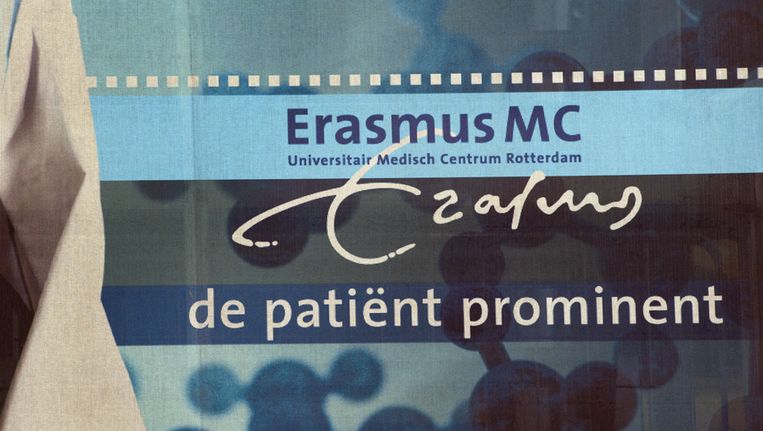 Logo van het Erasmus MC in Rotterdam Beeld ANP