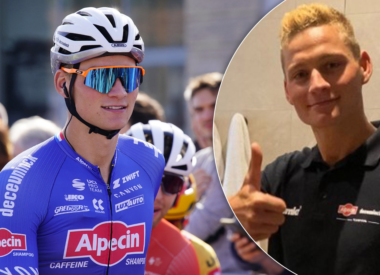 Mathieu van der Poel duikt op met blonde coupe: ‘Het was een foutje van ...