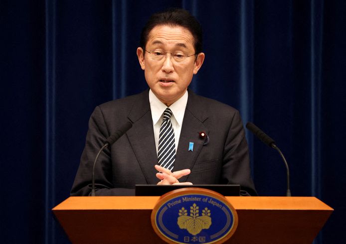De Japanse premier Fumio Kishida.