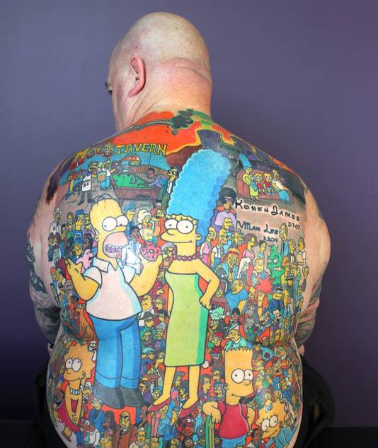Homer simpsons tattoo intim