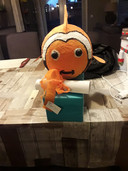 Heidi Rijksen en haar zoon maakten deze prachtige 'Nemo' voor een jongen uit groep zes van basisschool De Wegwijzer in Kesteren.
