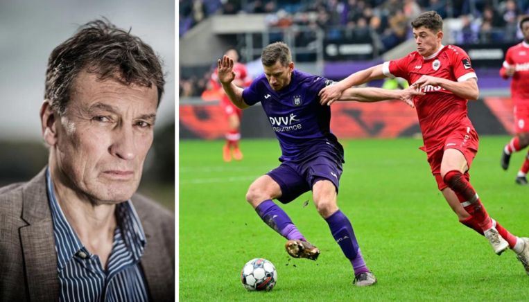 Hans Vandeweghe - Jan Vertonghen bij Anderlecht. Beeld Bob Van Mol - Photo News