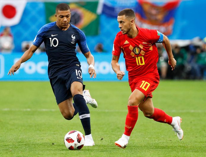 Hazard en Mbappé: in de halve finale van het WK nog tegenstanders, straks ploeggenoten bij Real?