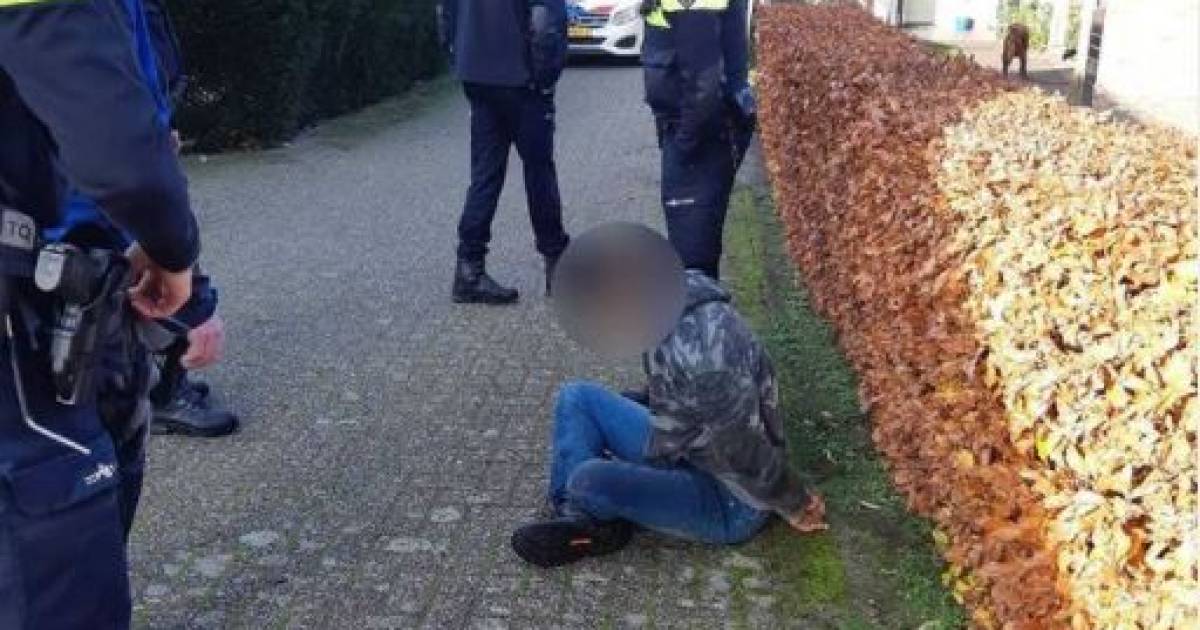 Gezochte man wordt door meerdere agenten aangehouden in Lage Mierde