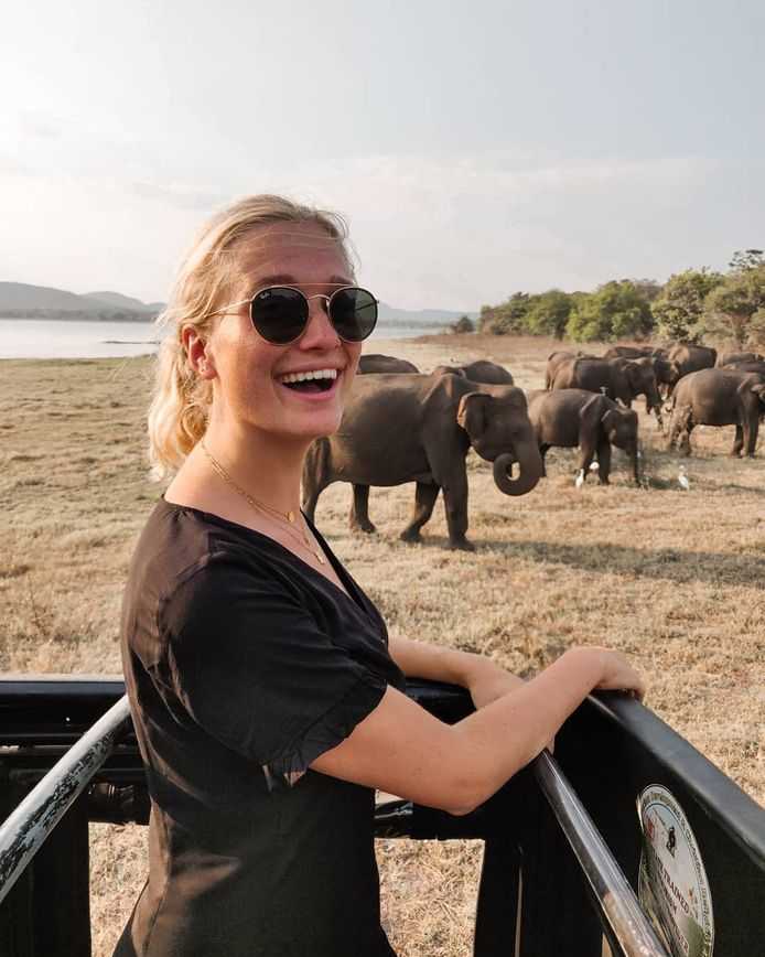 Julie Vermeire bracht een bezoek aan een wildreservaat met de grootste populatie Aziatische olifanten.
