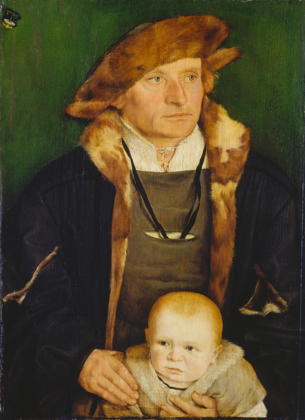 Barthel Beham: Portret van Hans Urmiller en zijn zoon (ca. 1525) Beeld Collectie Städel Museum, Frankfurt am Main