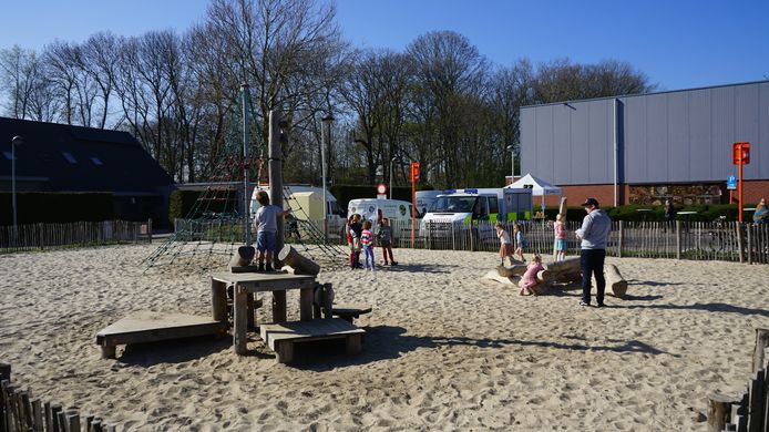 kleutereiland met speelzand