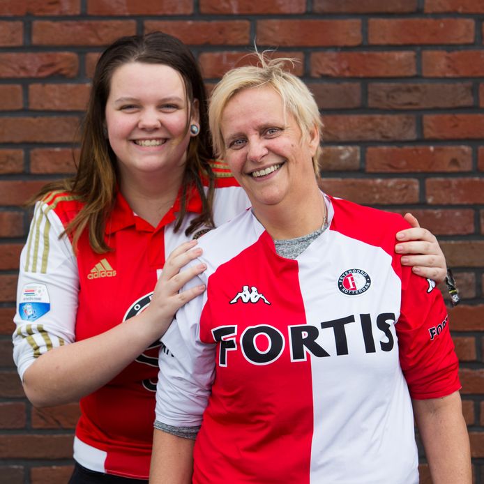 Feyenoordfan Ria was zwanger van haar dochter tijdens het laatste kampioenschap van feyenoord in 1999.