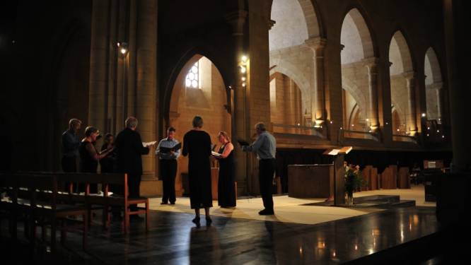 Passieconcert door dubbelkwartet NaedenNoen; van renaissancecomponisten naar hedendaagse