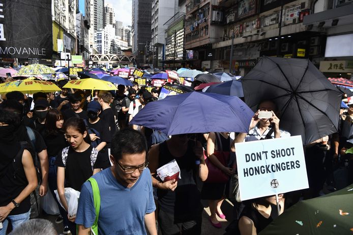 Demonstranten in Hongkong