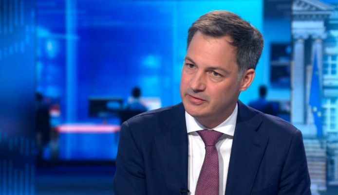 Premier Alexander De Croo (Open Vld) in VTM NIEUWS