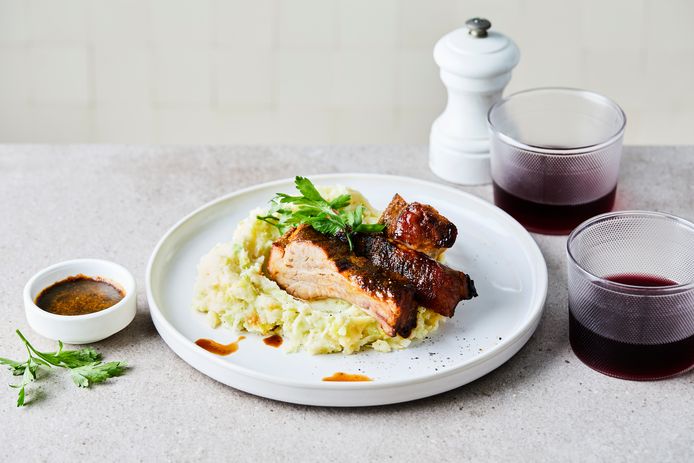 Leek soup with short ribs by Piet Huysentruyt