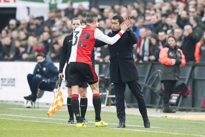Robin van Persie en Giovanni van Bronckhorst.