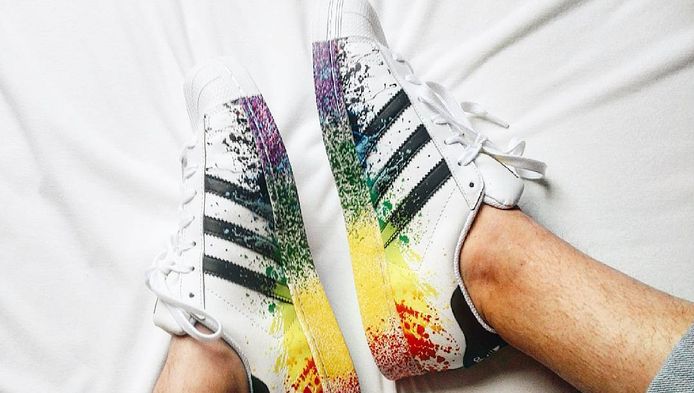 Adidas superstar verfspetters deals
