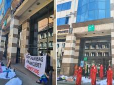 Une action militante à Louvain contre BNP Paribas et ses investissements “écocides”