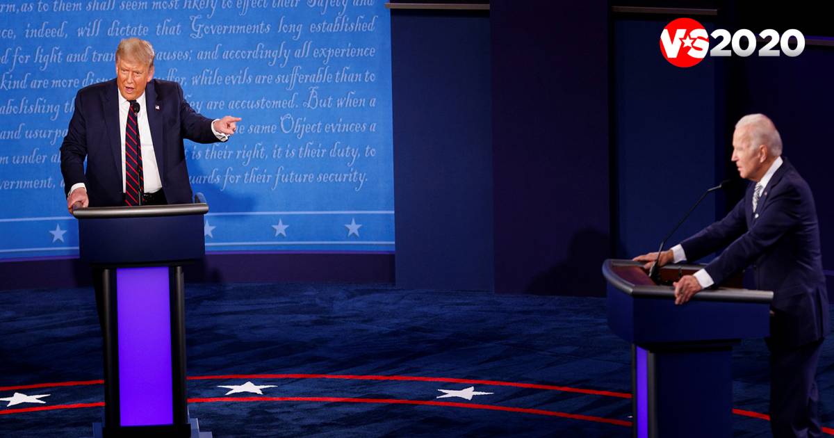 Wil Je Zwijgen Man Trump En Biden Clashen In Een Ongezien Chaotisch En Gemeen Eerste Debat Dit Waren De 9 Opvallendste Momenten Buitenland Hln Be