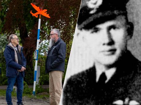 Neergeschoten boven polder, verdwenen in de anonimiteit: na 82 jaar willen Hans en Hans deze piloot eren
