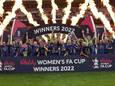 Chelsea wint de FA Cup 2022 bij de vrouwen.