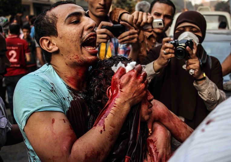 In Egypte werd het eerste democratisch verkozen staatshoofd in 2013 al opzijgeschoven met een bloedige coup. Beeld EPA