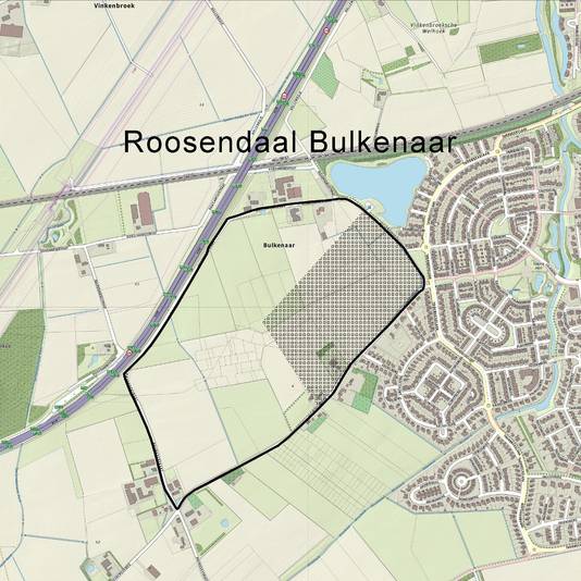 De locatie Bulkenaar omvat 42 hectare.