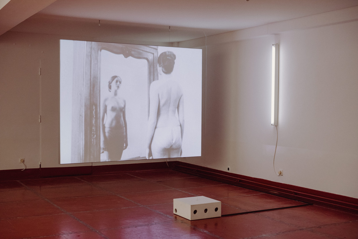 'In the Mirror' van Chantal Akerman op de expo 'Project Paleis' in Bozar. Beeld Wouter Maeckelberghe